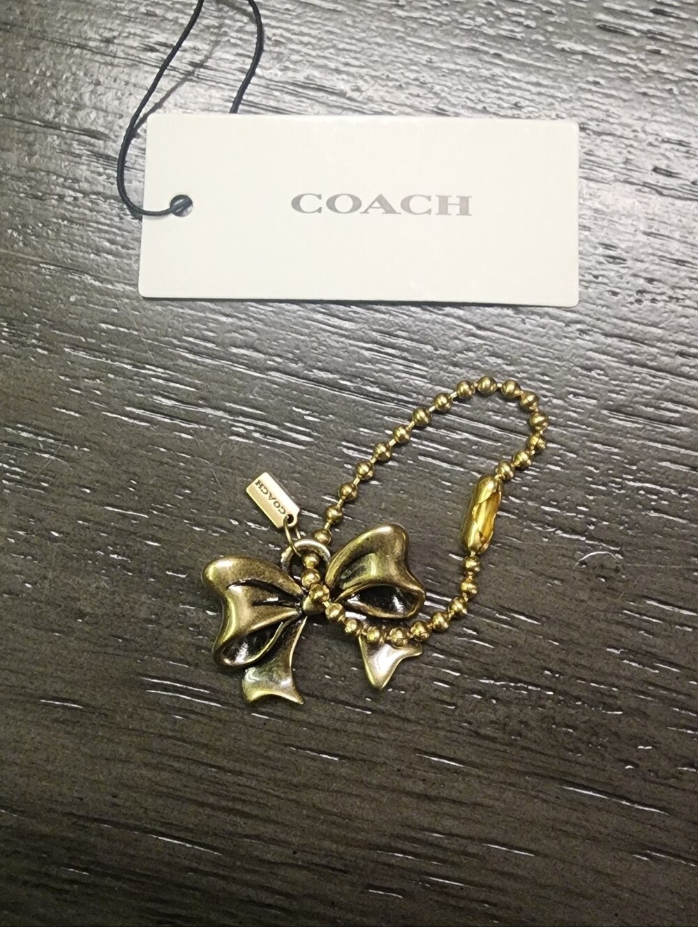 Nwt Coach NY Exclusive Bow Charm